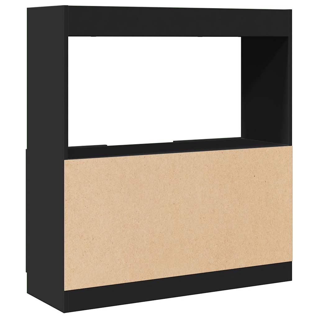 Skap Svart 92x33x100 cm