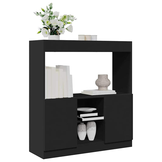 Skap Svart 92x33x100 cm