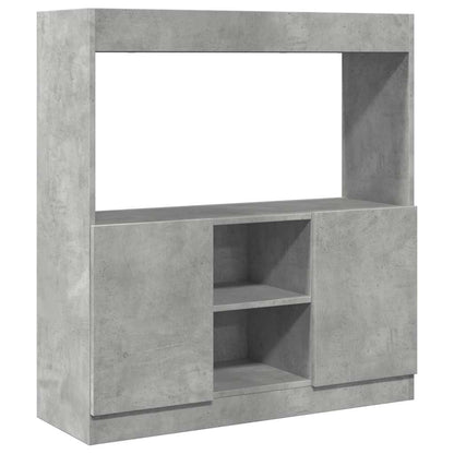 Skap Betonggrå 92x33x100 cm