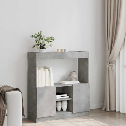 Skap Betonggrå 92x33x100 cm