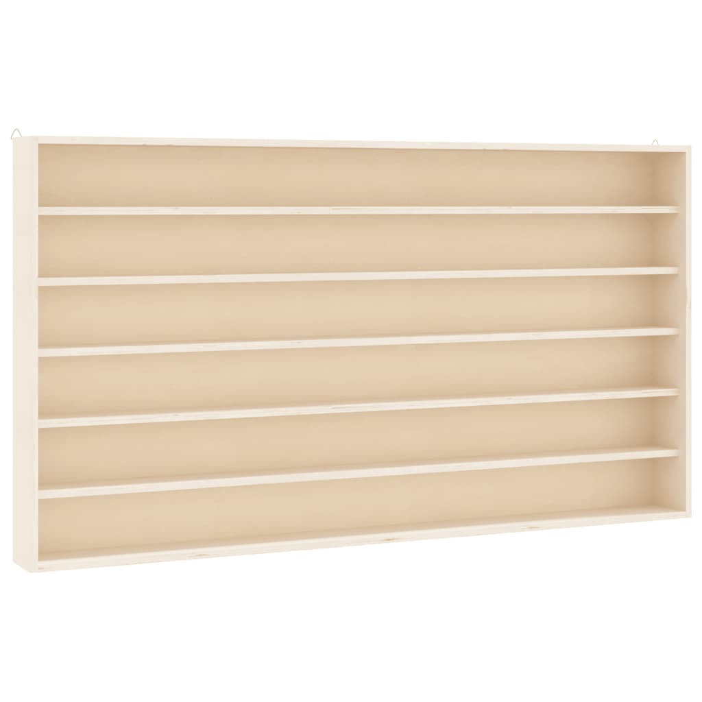 Vegghylle Tre samlermonter med 6 hyller 100x8,5x55 cm
