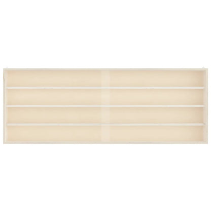 Vegghylle Tre samlereutstilling utstillingsboks med dører 100x8,5x37 cm