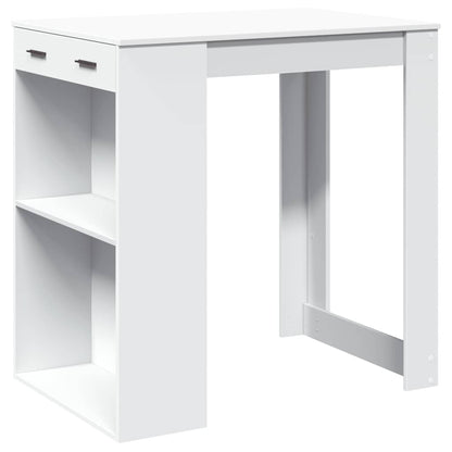 Barbord hvit 102x70x103,5 cm konstruert tre