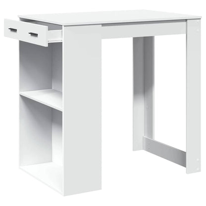 Barbord hvit 102x70x103,5 cm konstruert tre