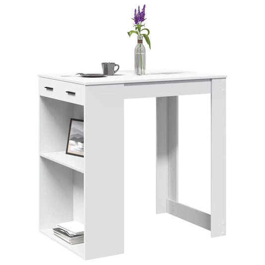 Barbord hvit 102x70x103,5 cm konstruert tre