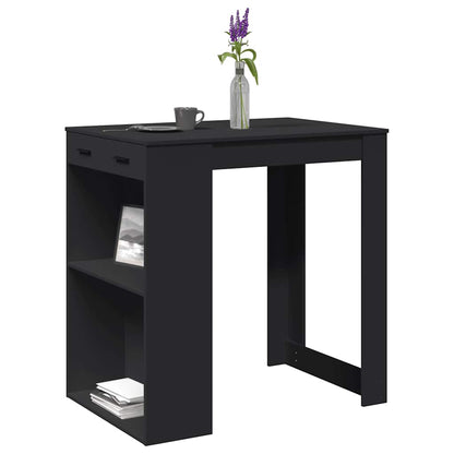 Barbord svart 102x70x103,5 cm konstruert tre