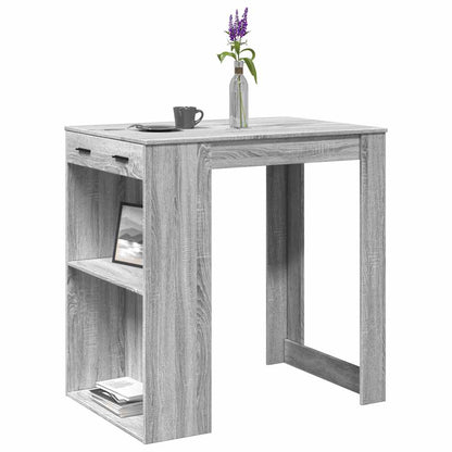Barbord grå sonoma eik 102x70x103,5 cm konstruert tre