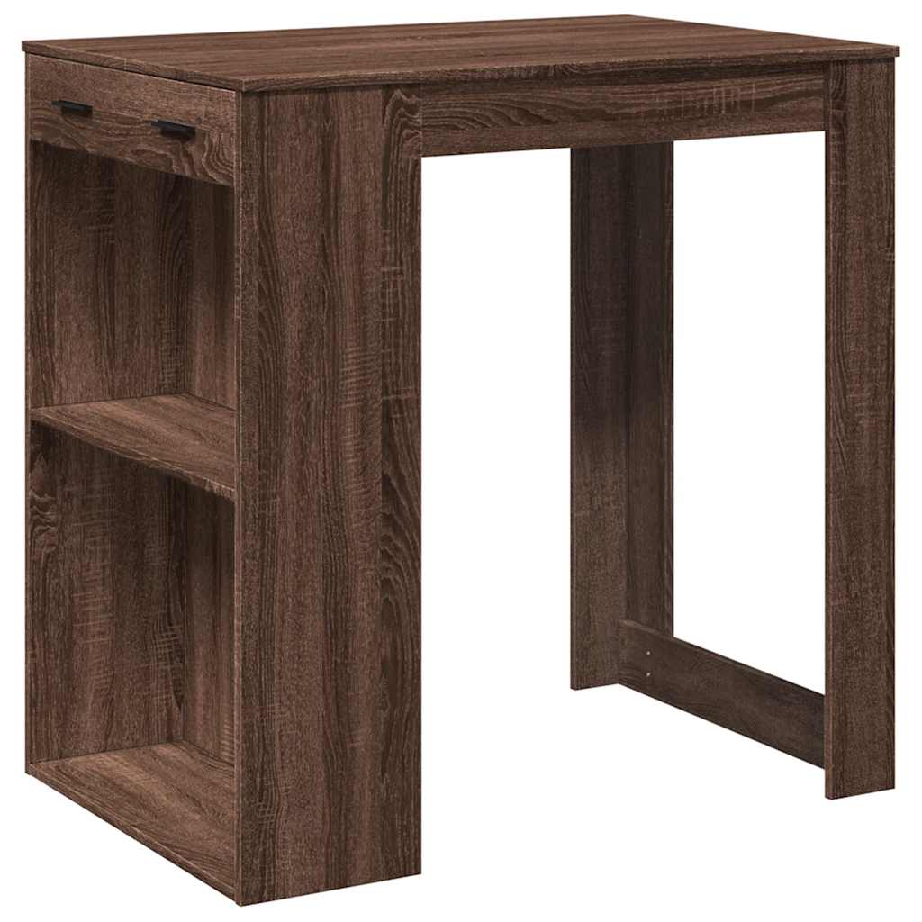 Barbord brun eik 102x70x103,5 cm konstruert tre