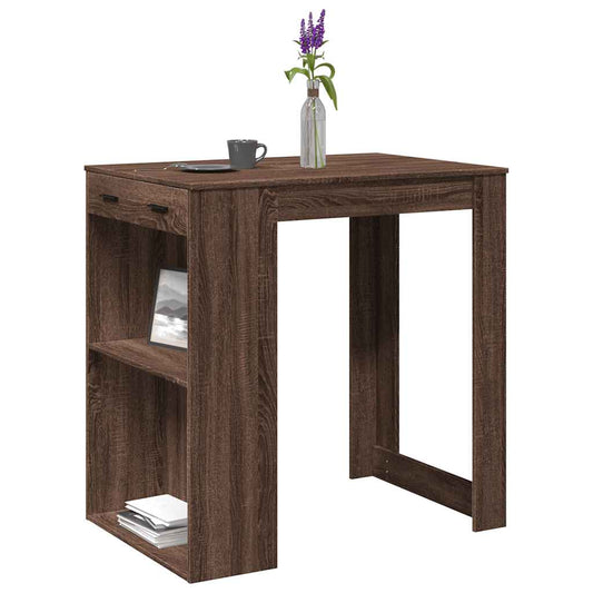 Barbord brun eik 102x70x103,5 cm konstruert tre