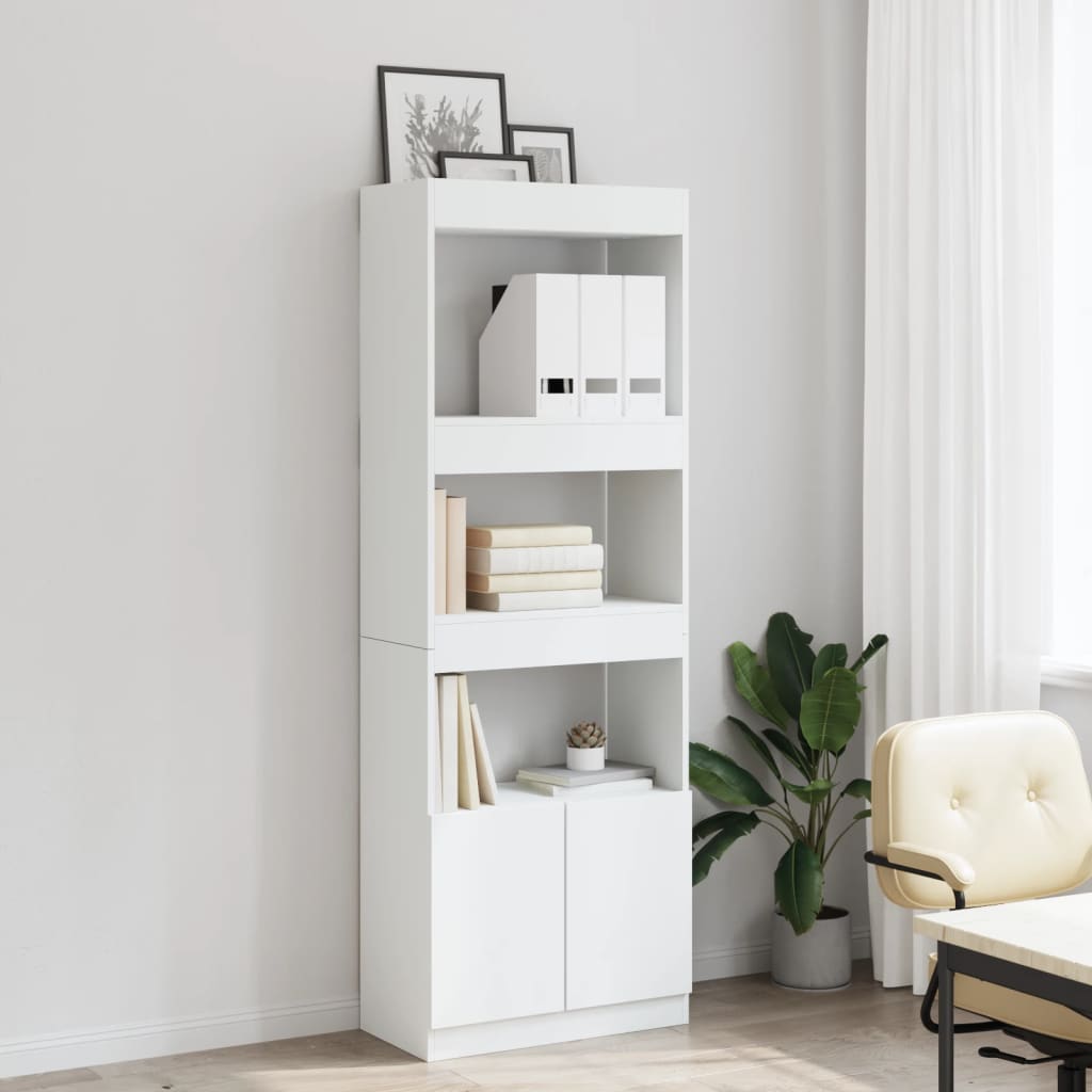Skap Hvit 63x33x180 cm