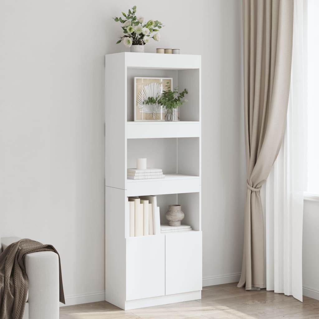 Skap Hvit 63x33x180 cm