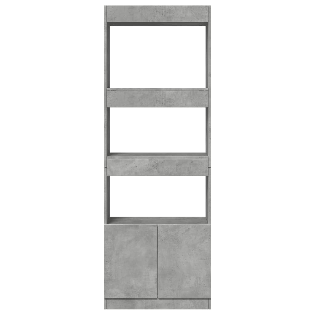 Skap Betonggrå 63x33x180 cm