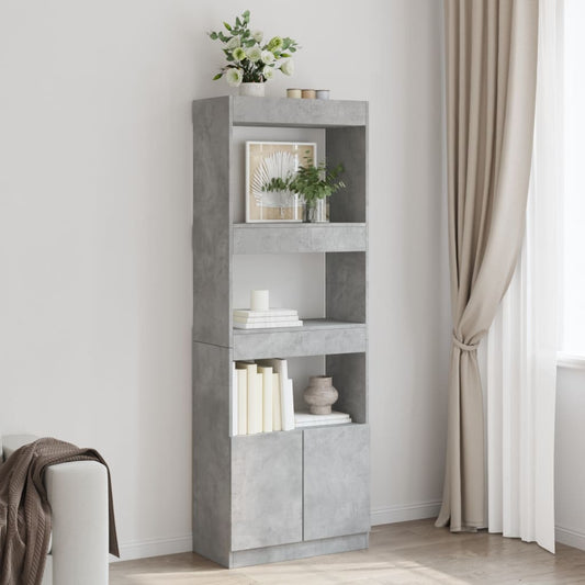 Skap Betonggrå 63x33x180 cm