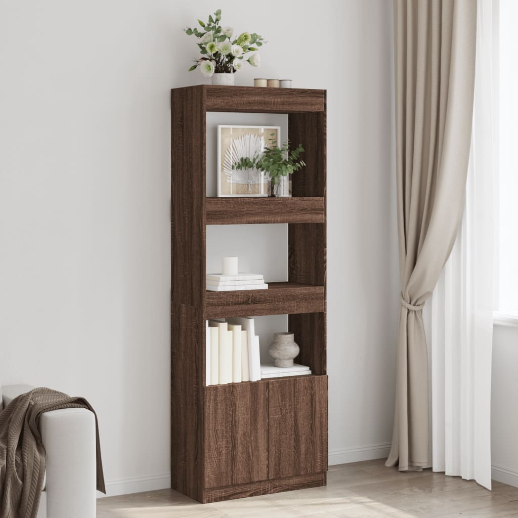 Skap Brun Eik 63x33x180 cm