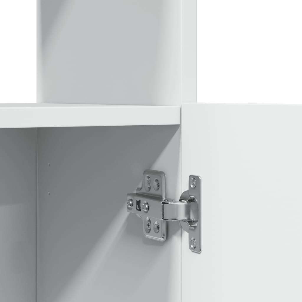 Skap Hvit 92x33x140 cm