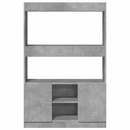Skap Betonggrå 92x33x140 cm