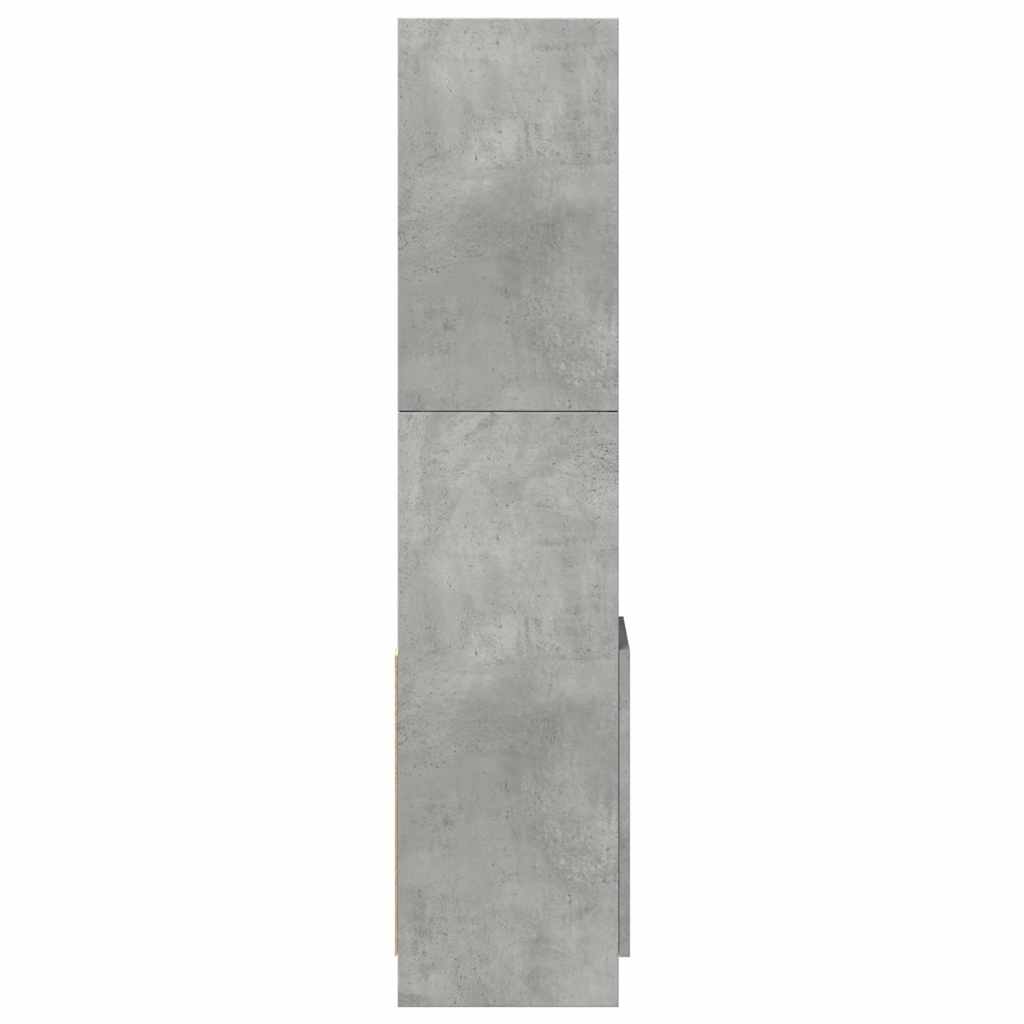 Skap Betonggrå 92x33x140 cm