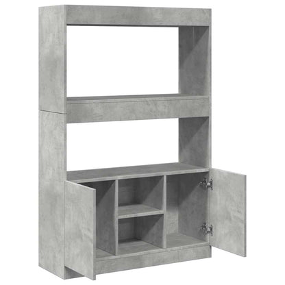 Skap Betonggrå 92x33x140 cm