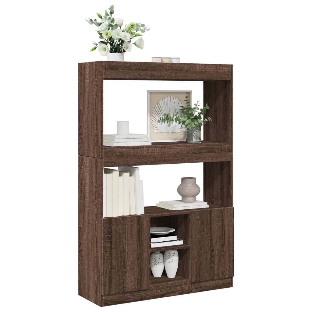 Skap Brun Eik 92x33x140 cm