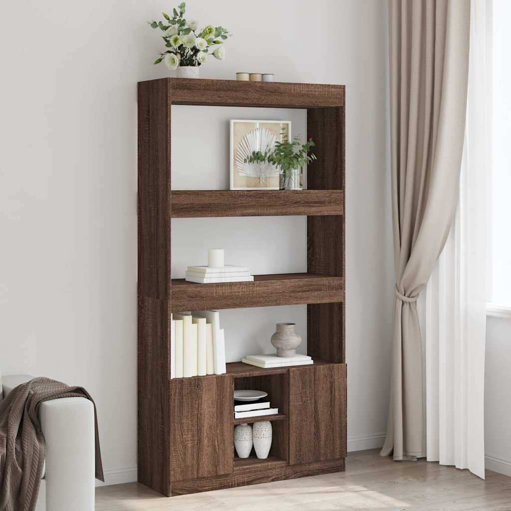 Skap Brun Eik 92x33x180 cm
