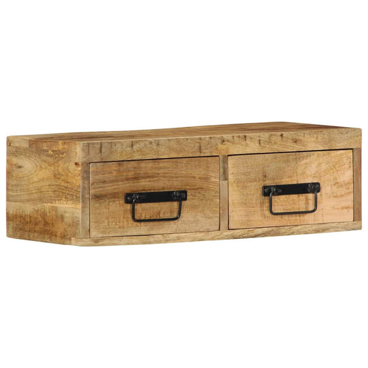 TV-Møbel Tre Tv-benk Veggmontert 60x30x19 cm grovt heltre mangotre