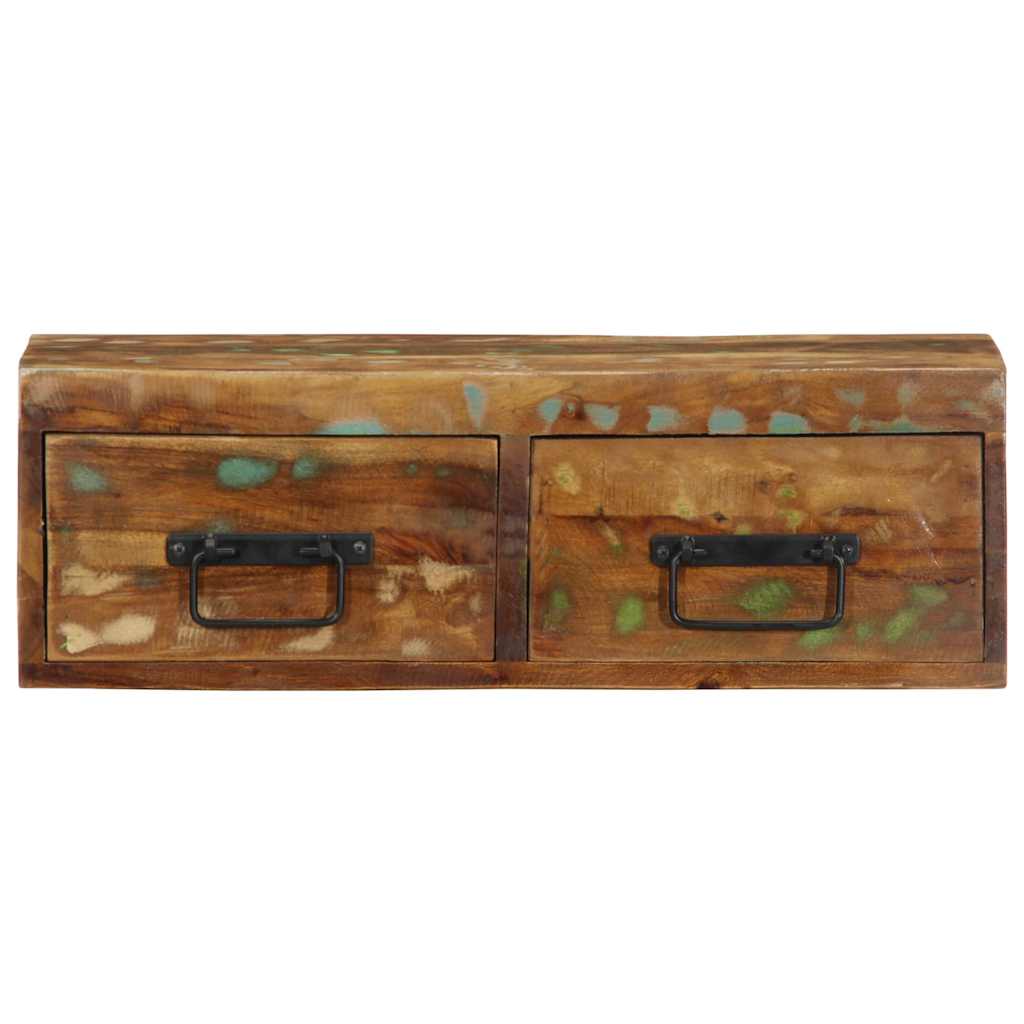 TV-Møbel Tre Tv-benk Veggmontert 60x30x19 cm gjenvunnet heltre