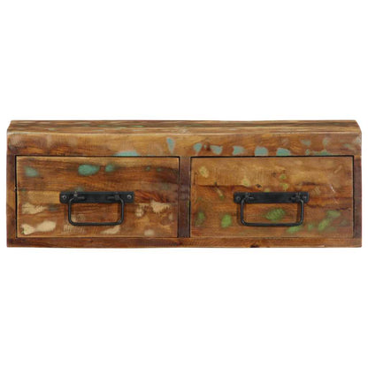 TV-Møbel Tre Tv-benk Veggmontert 60x30x19 cm gjenvunnet heltre