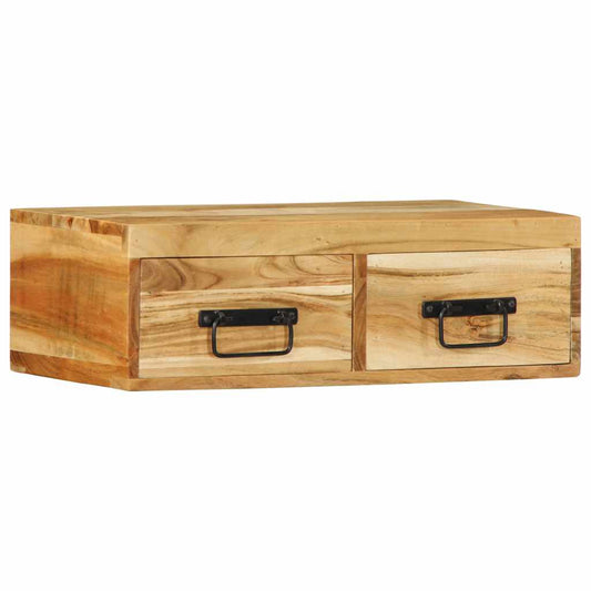 TV-Møbel Tre Tv-benk Veggmontert 60x30x19 cm heltre akasie