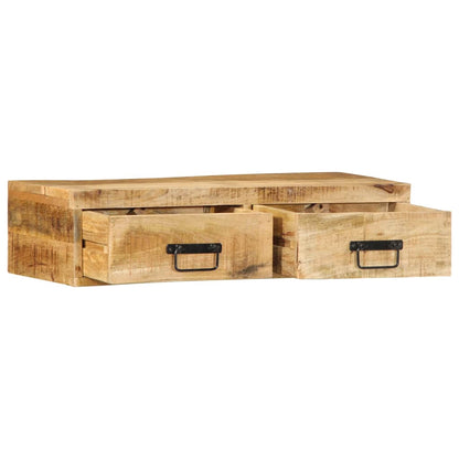 TV-Møbel Tre Tv-benk Veggmontert 80x30x19 cm grovt heltre mangotre