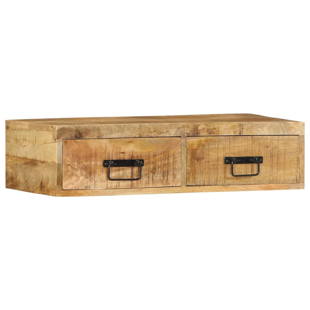 TV-Møbel Tre Tv-benk Veggmontert 80x30x19 cm grovt heltre mangotre