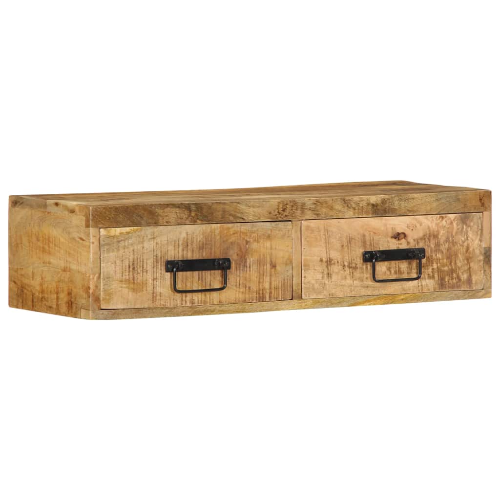 TV-Møbel Tre Tv-benk Veggmontert 80x30x19 cm grovt heltre mangotre