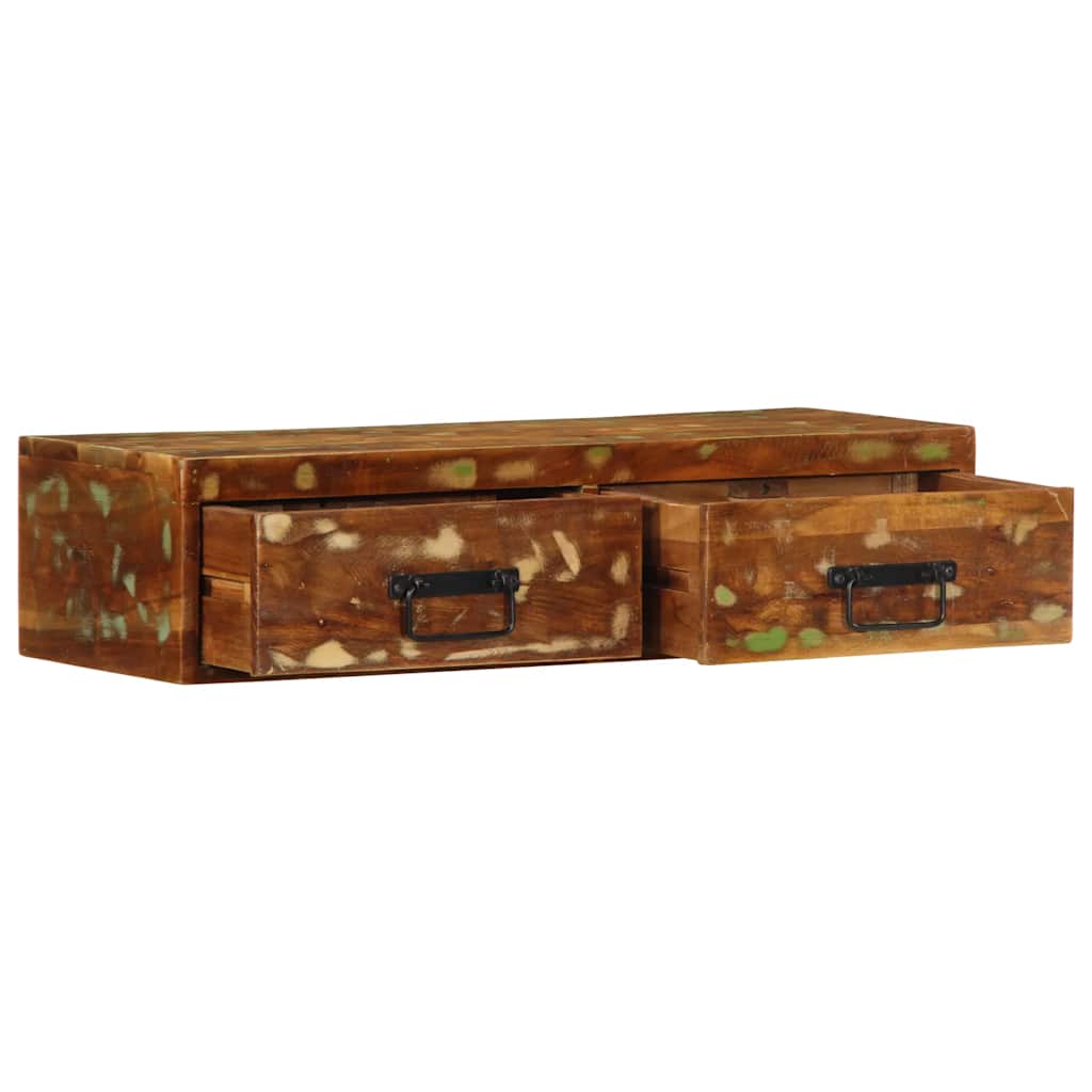 TV-Møbel Tre Tv-benk Veggmontert 80x30x19 cm gjenvunnet heltre