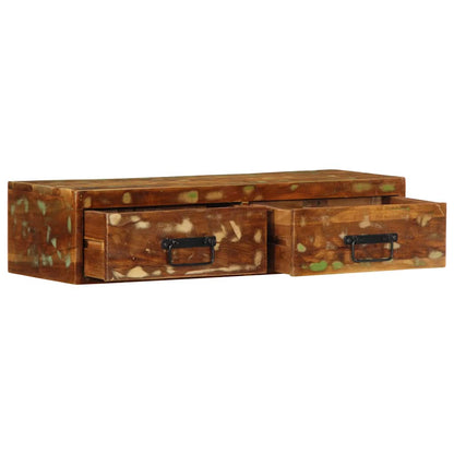 TV-Møbel Tre Tv-benk Veggmontert 80x30x19 cm gjenvunnet heltre