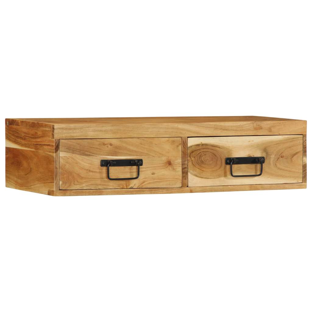 TV-Møbel Tre Tv-benk Veggmontert 80x30x19 cm heltre akasie