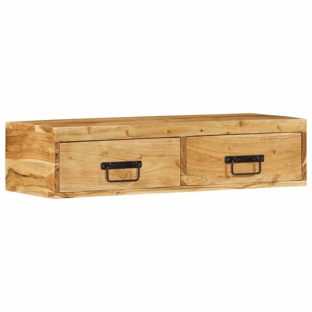 TV-Møbel Tre Tv-benk Veggmontert 80x30x19 cm heltre akasie