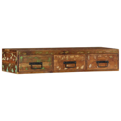 TV-Møbel Tre Tv-benk Veggmontert 100x30x19 cm gjenvunnet heltre
