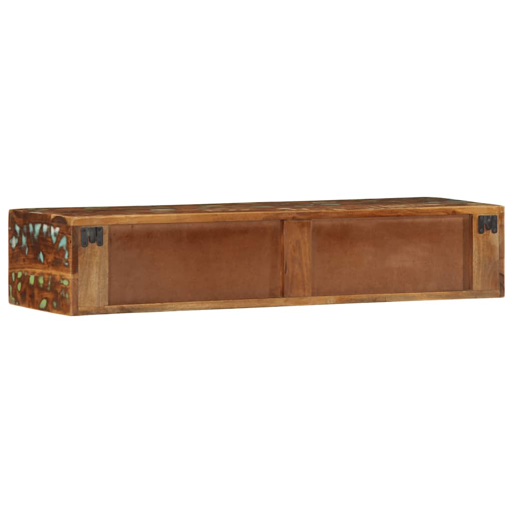 TV-Møbel Tre Tv-benk Veggmontert 100x30x19 cm gjenvunnet heltre