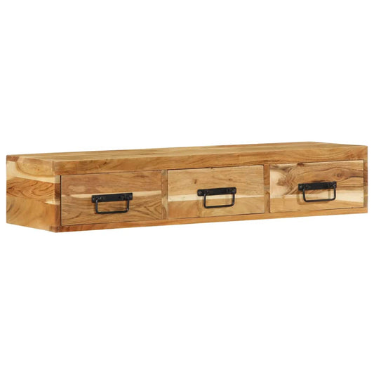 TV-Møbel Tre Tv-benk Veggmontert 100x30x19 cm heltre akasie