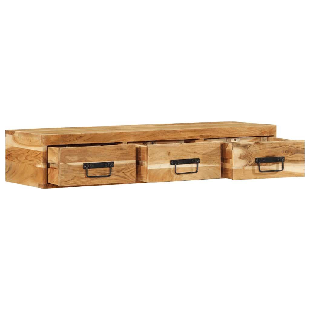 TV-Møbel Tre Tv-benk Veggmontert 100x30x19 cm heltre akasie