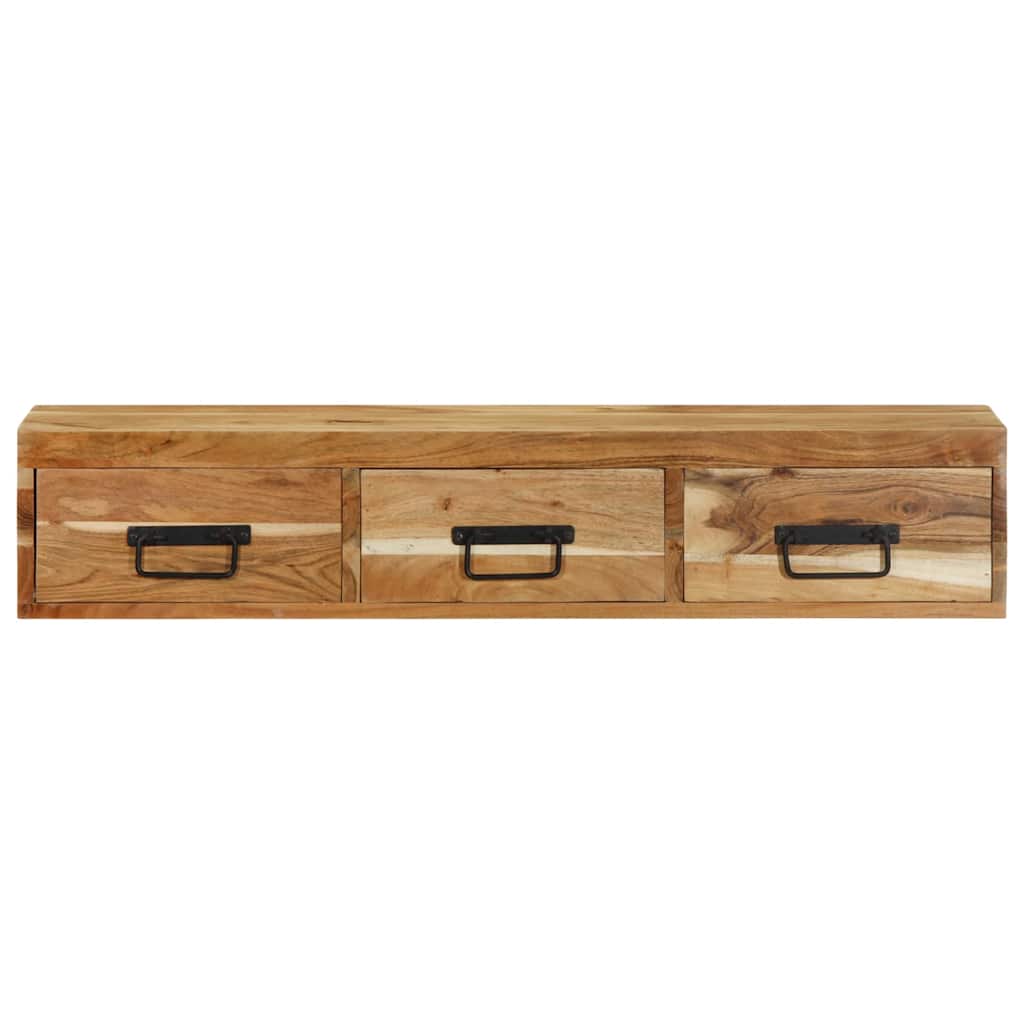 TV-Møbel Tre Tv-benk Veggmontert 100x30x19 cm heltre akasie