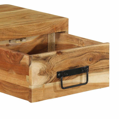 TV-Møbel Tre Tv-benk Veggmontert 100x30x19 cm heltre akasie