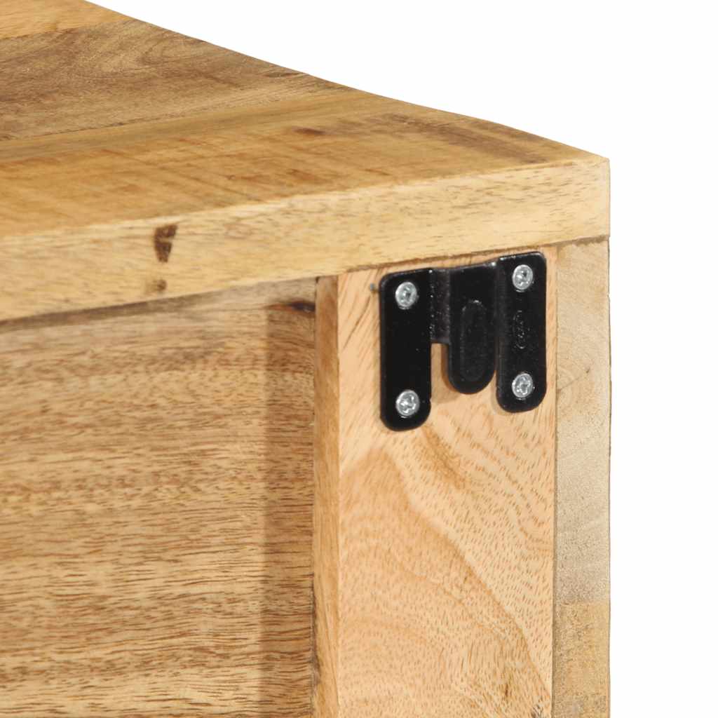 TV-Møbel Tre Tv-benk Veggmontert 80x30x19 cm grovt heltre mangotre