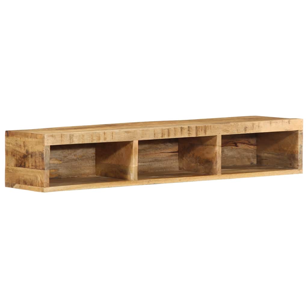 TV-Møbel Tre Tv-benk Veggmontert 100x30x19 cm grovt heltre mangotre