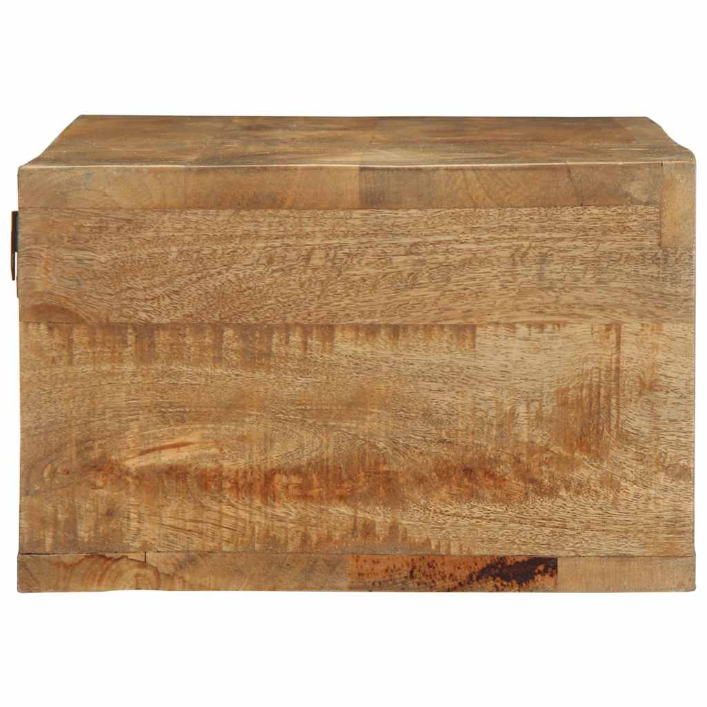 TV-Møbel Tre Tv-benk Veggmontert 100x30x19 cm grovt heltre mangotre