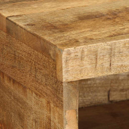 TV-Møbel Tre Tv-benk Veggmontert 100x30x19 cm grovt heltre mangotre