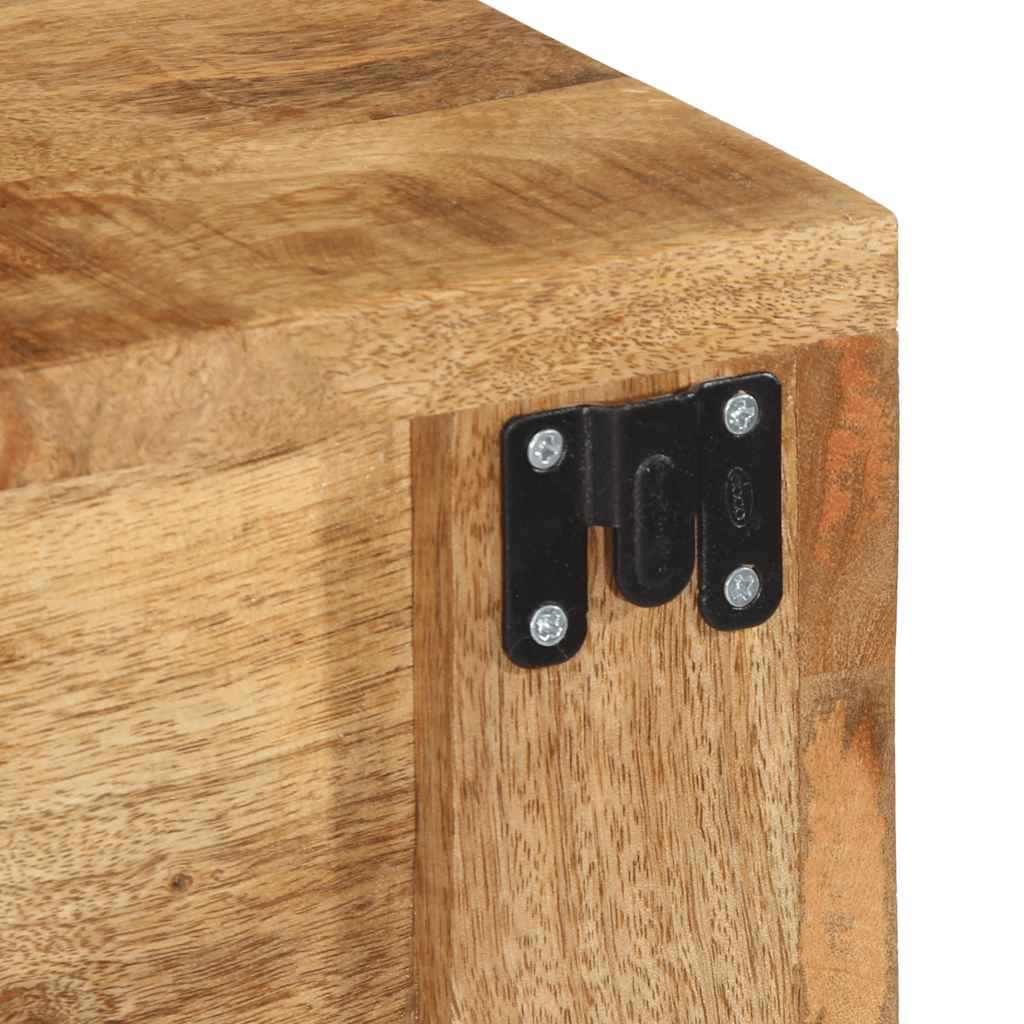 TV-Møbel Tre Tv-benk Veggmontert 100x30x19 cm grovt heltre mangotre