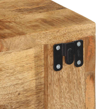 TV-Møbel Tre Tv-benk Veggmontert 100x30x19 cm grovt heltre mangotre
