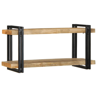 Vegghylle Tre 90x33x45 cm grovt heltre mangotre