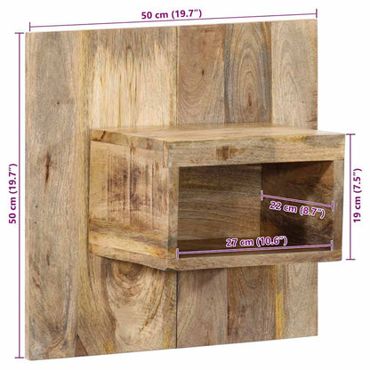 Nattbord Sengbord Tre heltre mangotre 50x27x50 cm