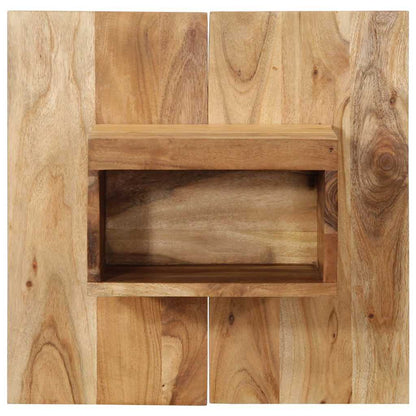 Nattbord Sengbord Tre Heltre Akasietre 50x27x50 cm